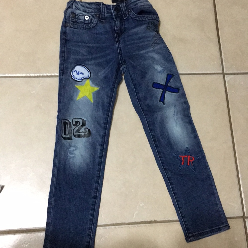 True religion little boys jeans. adjustable waist